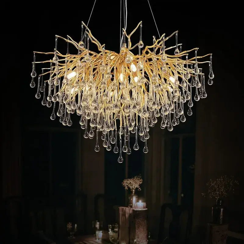 American Rectangular Crystal Chandelier